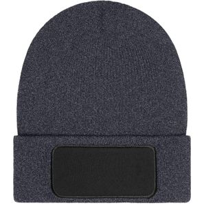 Beanie with Patch (10cm x 5 cm) - Thinsulate - Wärmende Strickmütze mit Zwischenfutter aus Thinsulate™ mit Baumwoll-Patch