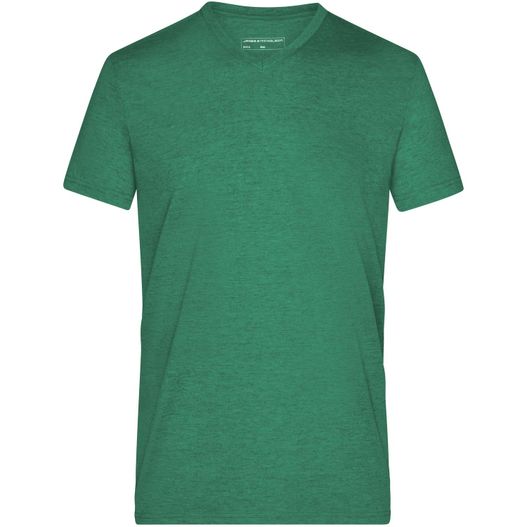 Men's Heather T-Shirt - Modisches T-Shirt mit V-Ausschnitt (Bild 1)