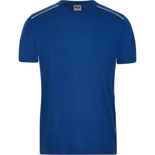 Men's Workwear T-Shirt - SOLID - - Strapazierfähiges und pflegeleichtes T-shirt mit Kontrastpaspel (Bild 1)