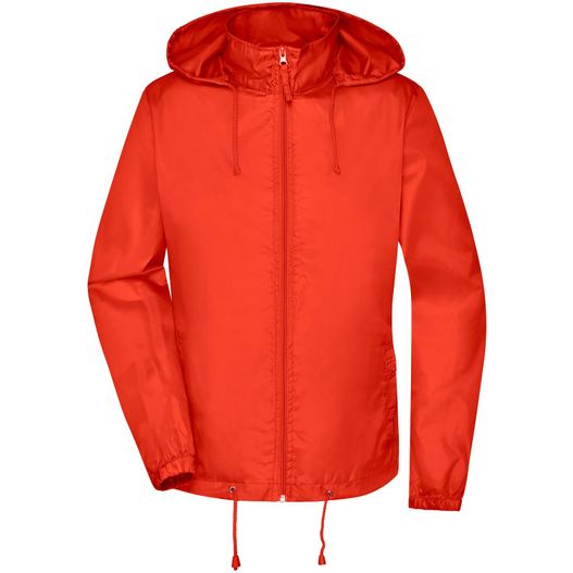 eine rote jacke mit kapuze auf Ladies' Promo Jacket - Windbreaker für Promotion und Freizeit (Bild 1)