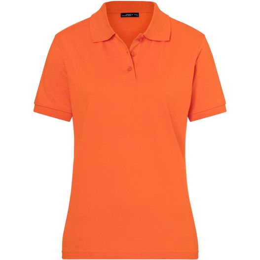 ein oranges damen poloshirt Classic Polo Ladies - Hochwertiges Polohemd mit Armbündchen (Bild 1)