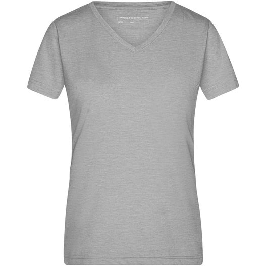 Ladies' Heather T-Shirt - Modisches T-Shirt mit V-Ausschnitt (Bild 1)