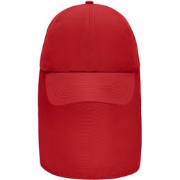 6 Panel Cap with Neck Guard - 6 Panel Cap mit extra langem Nackenschutz