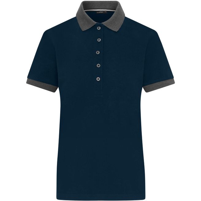 Ladies' Polo - Klassisches Polo mit kontrastfarbigem Kragen und Armbündchen in Piqué-Qualität