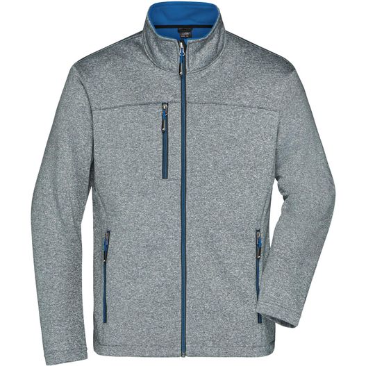 Men's Softshell Jacket - Softshelljacke in Melange-Optik (Bild 1)