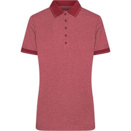Ladies' Heather Polo - Melange Polo mit modischen Details