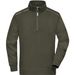 Workwear Half-Zip Sweat - SOLID - - Sweatshirt mit Stehkragen, Reißverschluss und Kontrastpaspel