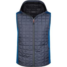 Men's Knitted Hybrid Vest - Weste im stylischen Materialmix