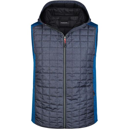 Men's Knitted Hybrid Vest - Weste im stylischen Materialmix (Bild 1)