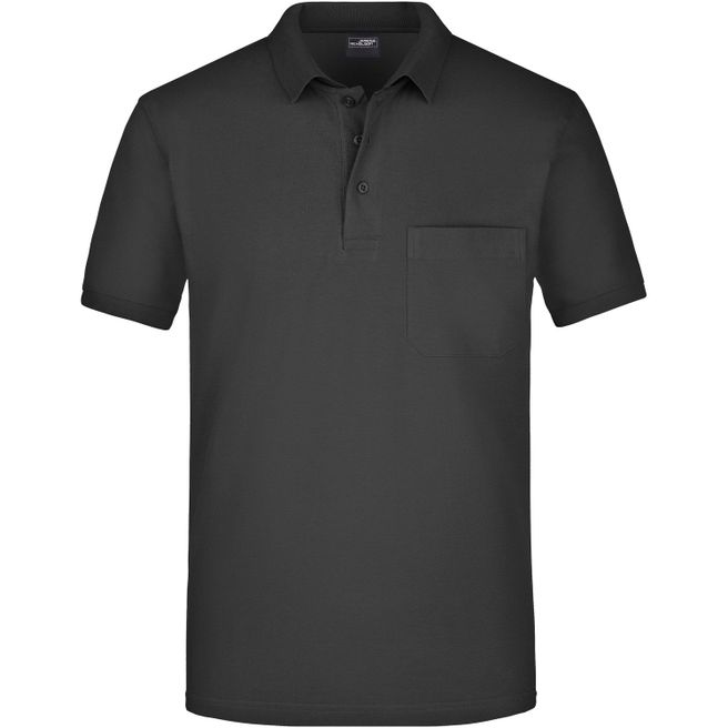 Men's Polo Pocket - Klassisches Poloshirt mit Brusttasche