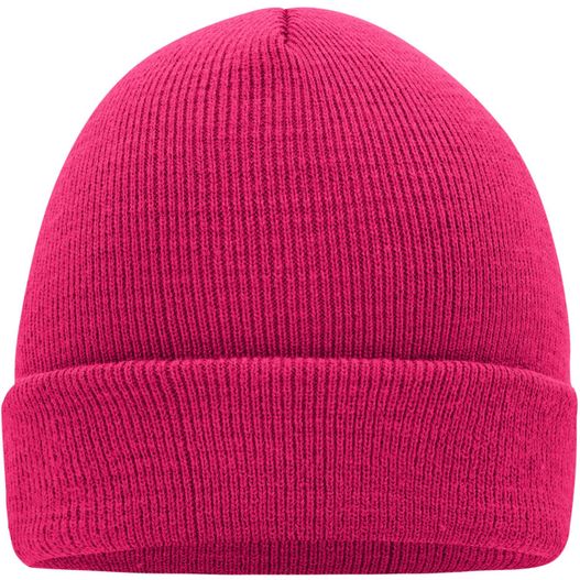 rosa mütze auf weißem hintergrund Knitted Cap - Klassische Strickmütze in vielen Farben (Bild 1)