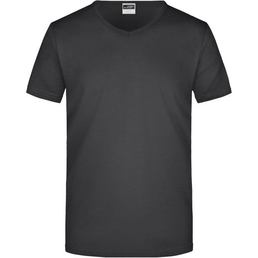 Men's Slim Fit V-T - Figurbetontes V-Neck-T-Shirt (Bild 1)