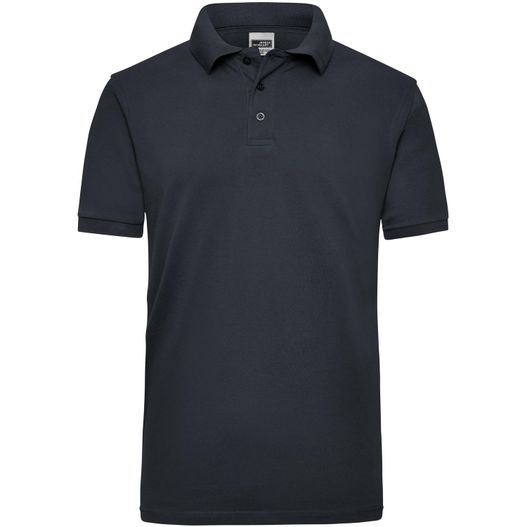 ein schwarzes poloshirt mit einem weißen logo auf der brust Workwear Polo Men - Strapazierfähiges klassisches Poloshirt (Bild 1)