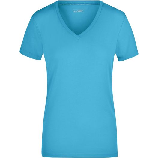 Ladies' Stretch V-T - T-Shirt aus weichem Elastic-Single-Jersey (Bild 1)