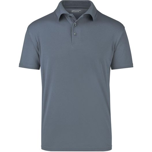 ein graues poloshirt mit kragen und knöpfen Function Polo - Polohemd aus hochfunktionellem CoolDry® (Bild 1)