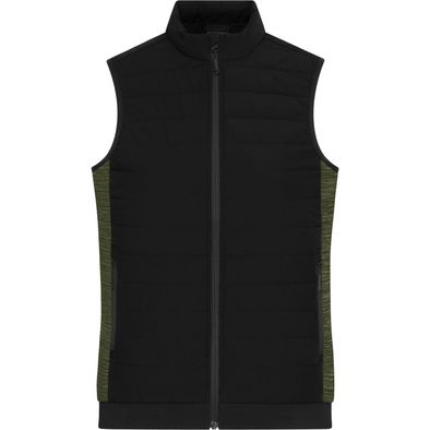 Ladies' Padded Hybrid Vest - Wattierte Weste mit Stehkragen im attraktiven Materialmix