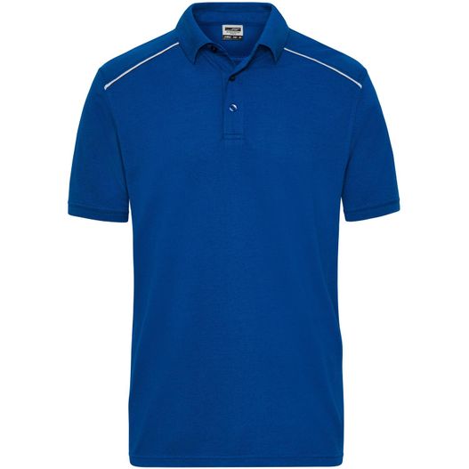 Men's  Workwear Polo - SOLID - - Strapazierfähiges und pflegeleichtes Polo mit Kontrastpaspel (Bild 1)