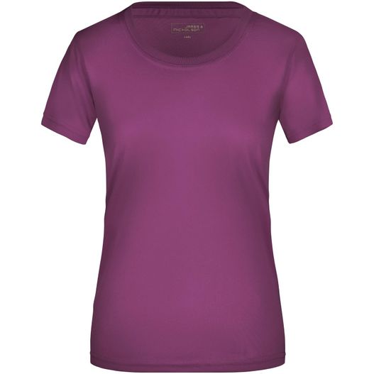 ein frauen lila t - shirt Ladies' Active-T - Funktions T-Shirt für Freizeit und Sport (Bild 1)