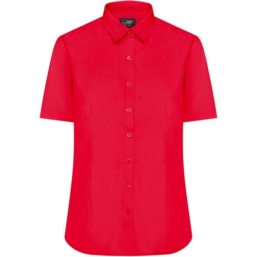 Ladies' Shirt Shortsleeve Poplin - Klassisches Shirt aus pflegeleichtem Mischgewebe (Bild 1)