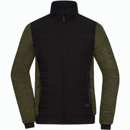 Ladies' Padded Hybrid Jacket - Wattierte Jacke mit Stehkragen im attraktiven Materialmix