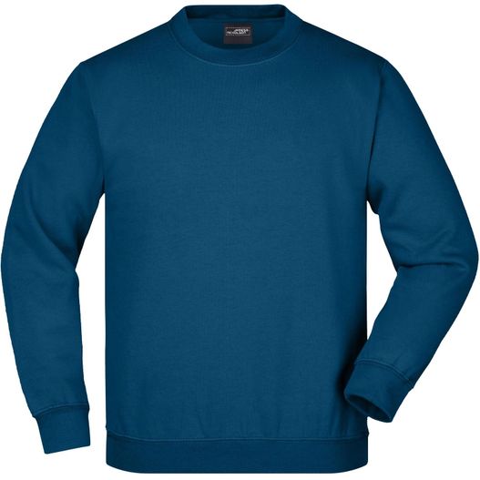 ein blaues sweatshirt mit langem ärmel Round-Sweat Heavy Junior - Klassisches Komfort Rundhals-Sweatshirt (Bild 1)