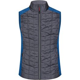 Ladies' Knitted Hybrid Vest - Weste im stylischen Materialmix