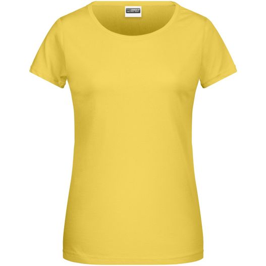 ein frauen gelbes t-shirt Ladies' Basic-T - Damen T-Shirt in klassischer Form (Bild 1)