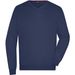Men's V-Neck Pullover - Klassischer Baumwoll-Pullover