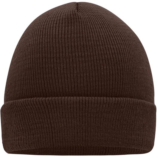 eine braune mütze auf weißem hintergrund Knitted Cap - Klassische Strickmütze in vielen Farben (Bild 1)