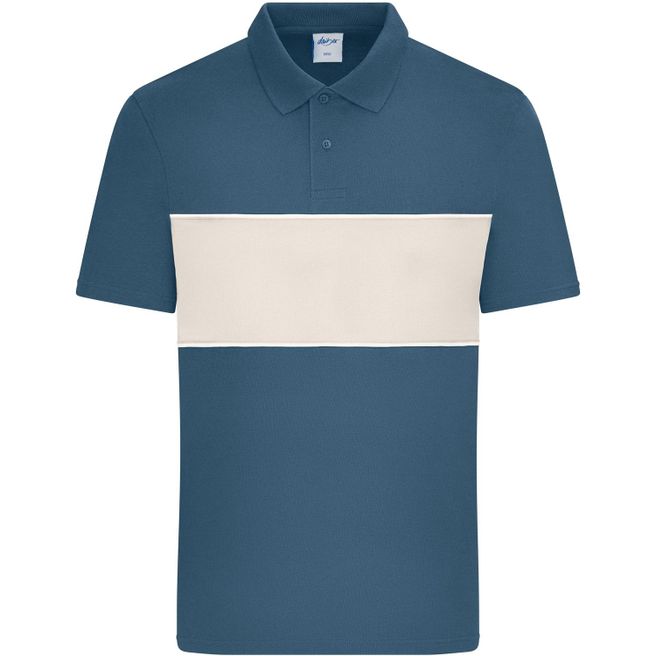 Polo colour-block UNISEX - Unisex Poloshirt mit Kontrasteinsatz