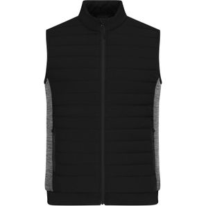 Men's Padded Hybrid Vest - Wattierte Weste mit Stehkragen im attraktiven Materialmix