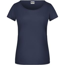 Ladies'-T - T-Shirt mit trendigem Rollsaum