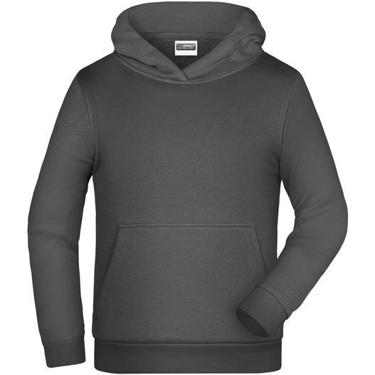 ein schwarzer kapuzenpullover mit kapuze drauf Children Promo Hoody - Klassisches Kapuzensweat für Kinder (Bild 1)