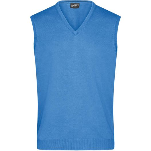 Men's V-Neck Pullunder - Klassischer Baumwoll-Pullunder (Bild 1)