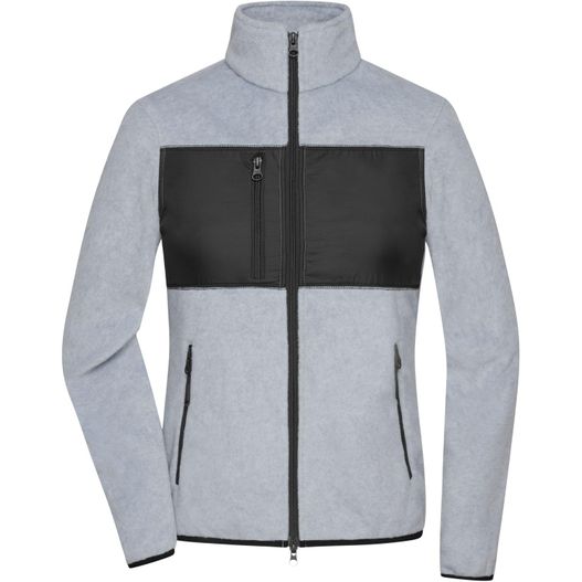 Ladies' Fleece Jacket - Fleecejacke im Materialmix (Bild 1)