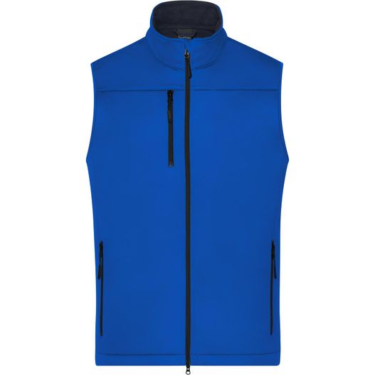 Men's Softshell Vest - Klassische Softshellweste im sportlichen Design aus recyceltem Polyester (Bild 1)