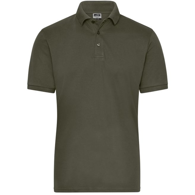 Men's BIO Stretch-Polo Work - SOLID - - Polo aus weichem Elastic-Piqué