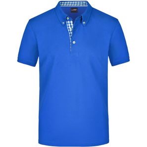 Men's Plain Polo - Polo mit Button-Down Kragen