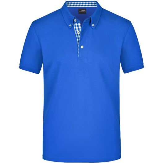 Men's Plain Polo - Polo mit Button-Down Kragen (Bild 1)