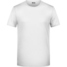 Men's-T - T-Shirt mit trendigem Rollsaum