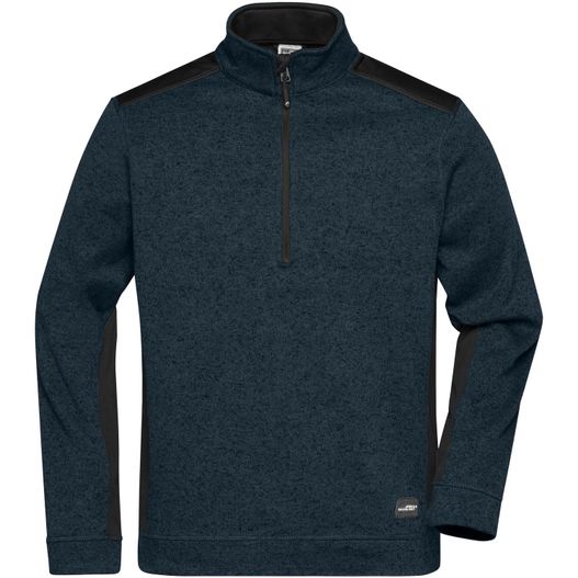 Produktabbildung Men's Knitted Workwear Fleece Half-Zip - STRONG - - Pflegeleichter Strickfleece Troyer im Materialmix Men's Knitted Workwear Fleece Half-Zip - STRONG - - Pflegeleichter Strickfleece Troyer im Materialmix (Bild 1)