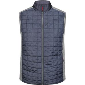 Men's Knitted Hybrid Vest - Weste im stylischen Materialmix