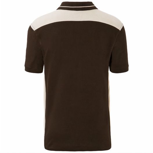 Men's Workwear Polo - COLOR - - Pflegeleichtes und strapazierfähiges Polo mit Kontrasteinsätzen (Bild 1)