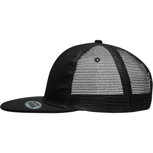 6 Panel Flat Peak Cap - 6 Panel Mesh Cap mit flachem Schild (Bild 1)