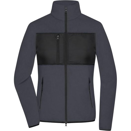 Ladies' Fleece Jacket - Fleecejacke im Materialmix (Bild 1)