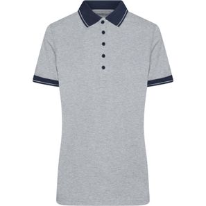 Ladies' Heather Polo - Melange Polo mit modischen Details