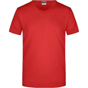 Men's Slim Fit V-T - Figurbetontes V-Neck-T-Shirt
