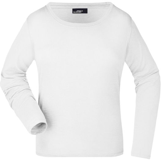 Ladies' Shirt Long-Sleeved Medium - Langarm T-Shirt aus Single Jersey (Bild 1)