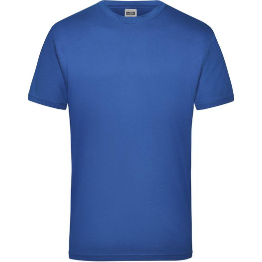 ein blaues t-shirt auf weißem hintergrund Workwear-T Men - Strapazierfähiges klassisches T-Shirt (Bild 1)