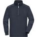 Workwear Half-Zip Sweat - SOLID - - Sweatshirt mit Stehkragen, Reißverschluss und Kontrastpaspel